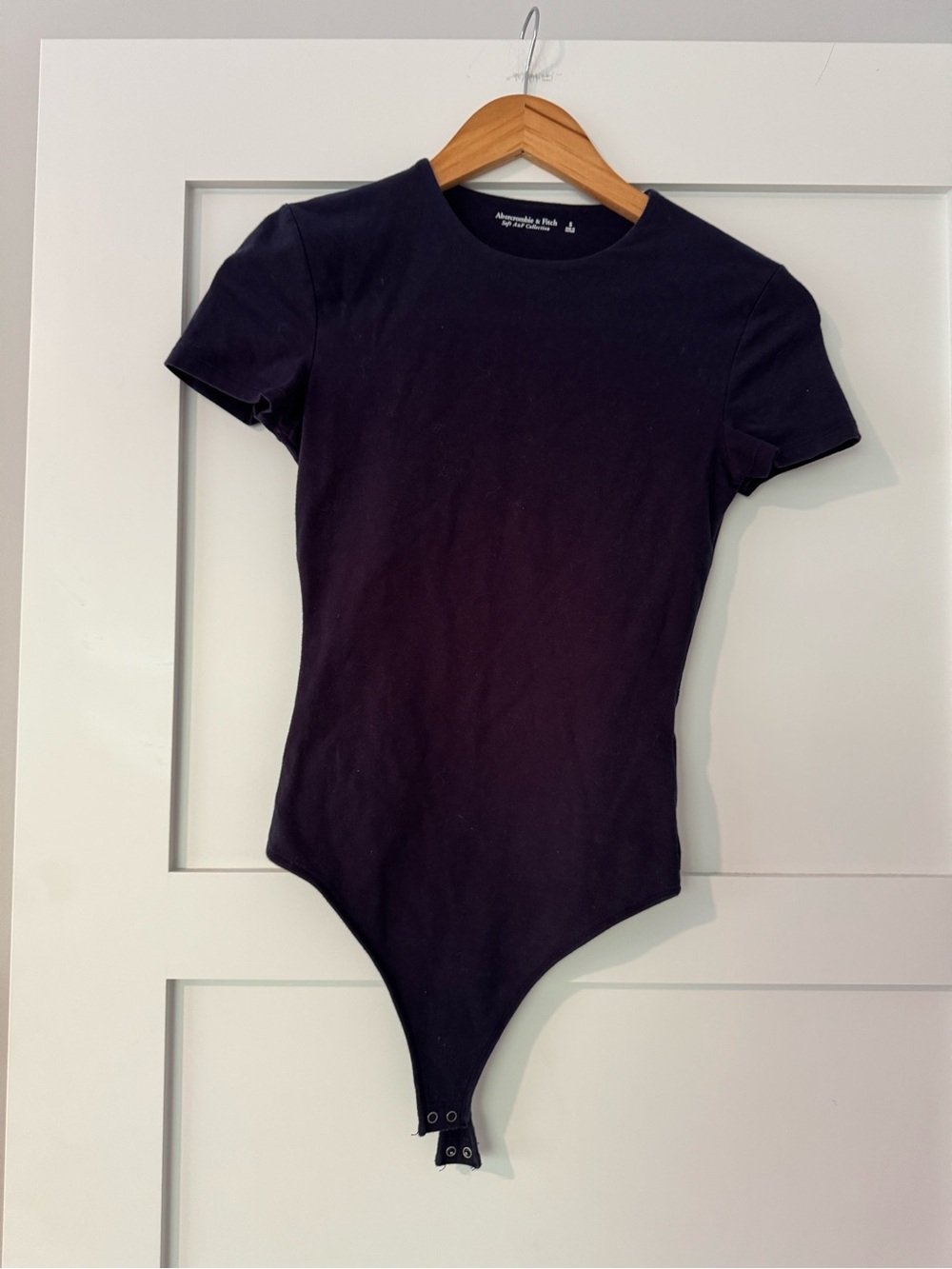 Abercrombie & Fitch Navy Blue Short-Sleeve Bodysuit